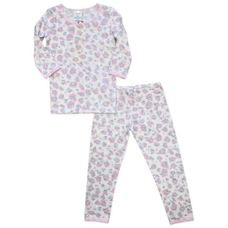 Esme Metallic Cheetah 3/4 Sleeve Top & Legging Set, Esme, cf-size-6, cf-size-7, cf-type-pajama-set, cf-vendor-esme, Esme, Esme 3/4 Sleeve Top & Legging Set, Esme Metallic Cheetah, esme pajama