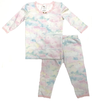 Esme Shimmer Cloud 3/4 Sleeve Top & Legging Set, Esme, cf-size-5, cf-type-pajama-set, cf-vendor-esme, Esme, Esme Loungwear, Esme Pajama, esme pajama set, Esme Pajamas, Esme Rainbow, Esme Shim