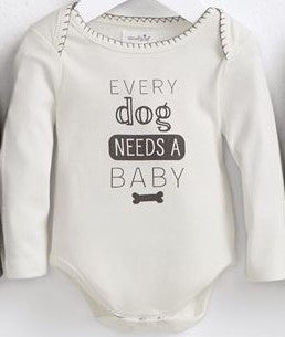 Pet Onesie/Crawler, Mud Pie, Baby Gift, Dog Approved Onesie, Dog Onesie, Every Dog Needs a Baby Onesie, Gender Neutral, Gender Neutral Baby Gift, JAN23, Mud Pie, Mud Pie Crawler, Mud Pie Ones