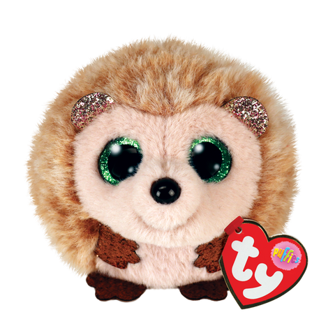 Hazel the Brown Hedgehog Puffie, Ty Inc, Beanie Ball, Caesar the Lion Tan Puffie, cf-type-stuffed-animal, cf-vendor-ty-inc, Puffie, Puffy, Stuffed Animal, Ty, Ty Beanie Ball, Ty Inc, Ty Inc P