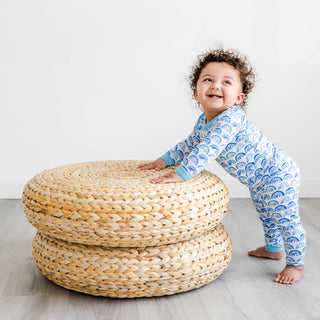 Little Sleepies Blue Rainbows Bamboo 2pc Pajama Set, Little Sleepies, Bamboo Pajama, Bamboo Pajama Set, Bamboo Pajamas, Blue Rainbows, CM22, Little Sleepies, Little Sleepies Bamboo, Little Sl