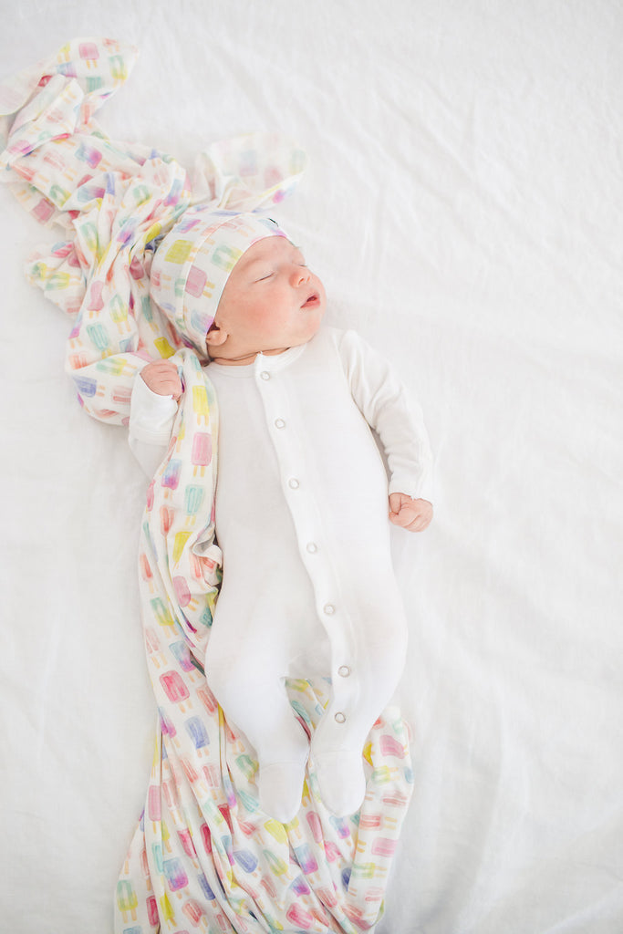 Copper Pearl Summer Knit Swaddle Blanket Basically Bows & Bowties