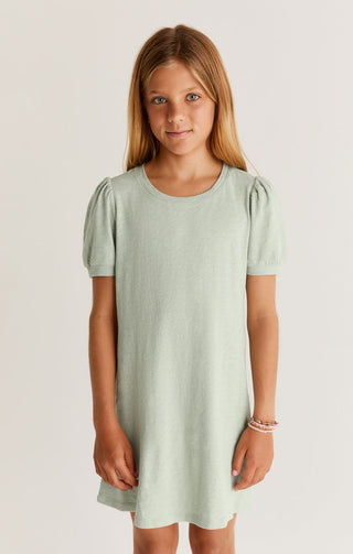 Z Supply Indi Slub Dress - Seaglass, Z Supply, JAN23, Top, Tween Girl, tween girls, Tween Girls Clothing, Z Supply, Z Supply Dress, Z Supply Girls, Z Supply Indi Slub Dress, Z Supply Seaglass