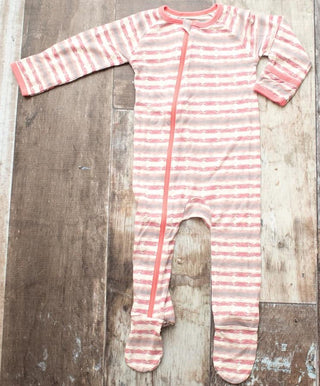 Bestaroo Rose Tie Dye Stripes Footie w/Zipper, Bestaroo, Baby Girl Baby Shower Gift, Baby Shower, Baby Shower Gift, Baby Shower Girl, Besatroo Footie, Bestaroo, Bestaroo Footie, Bestaroo Rose