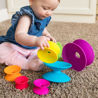 Fat Brain Toy Co Spoolz, Fat Brain Toy Company, Baby Toy, Brainteasing game, cf-type-toys, cf-vendor-fat-brain-toy-company, Fat Brain Toy Co Spoolz, Fat Brain Toy Company, Spoolz, Stacking To
