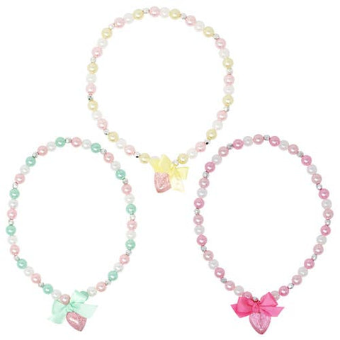 Pink Poppy Sparkle Princess Heart Necklace - 3 Colors Available, Pink Poppy USA, Dress Up, Dress Up Jewelry, Girls Necklace, Jewelry, Little Girls Necklace, Necklace, Pink Poppy  Necklace, Pi