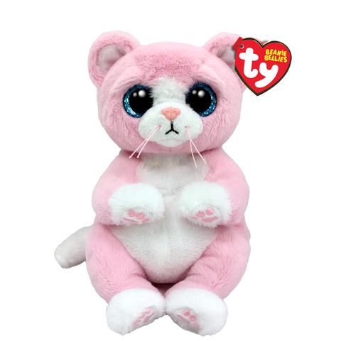 Ty Lillibelle the Pink Cat Beanie Bellies, Ty Inc, Beanie, Beanie Baby, Cat, Lillibelle, Lilliebelle the Cat, Stocking Stuffer, Stocking Stuffers, Ty, Ty Beanie Baby, Ty Stuffed Animal, Beani