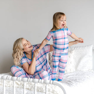 Little Sleepies Rosy Plaid Bamboo 2pc Pajama Set, Little Sleepies, Bamboo Pajama, Bamboo Pajama Set, Bamboo Pajamas, Bestaroo Pajamas, CM22, Little Sleepies, Little Sleepies Bamboo, Little Sl
