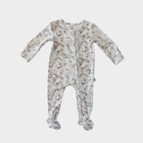 Babysprouts Footie Romper with Zipper in Taupe Tie Dye, Babysprouts, Baby Sprouts, Babysprouts, Babysprouts Footie, Babysprouts Footie Romper with Zipper, Bamboo Footie, cf-size-6-12-months, 