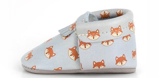 Freshly Picked Fox City Soft Sole Moccasins, Freshly Picked, Boy Baby Shower Gift, Cyber Monday, Els PW 8258, End of Year, End of Year Sale, Fox, Fox Moc, Freshly Picked, Freshly Picked Fox, 