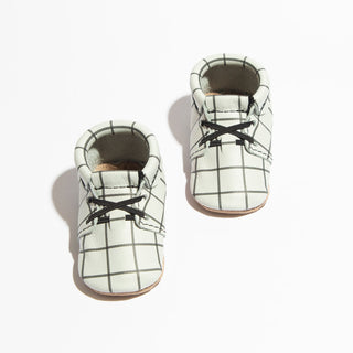 Freshly Picked Grey Grid Oxford Mini Sole Moc, Freshly Picked, cf-size-3, cf-size-4, cf-type-moccasins, cf-vendor-freshly-picked, Freshly Picked, Freshly Picked Grey Grid Oxford, Freshly Pick
