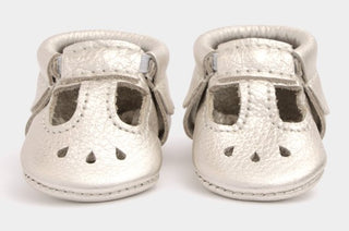 Freshly Picked Newborn Platinum Mary Jane Soft Sole Moccasins, Freshly Picked, Cyber Monday, Freshly Picked, Freshly Picked Mary Jane Soft Sole Moccasins, Freshly Picked Moc, Freshly Picked M