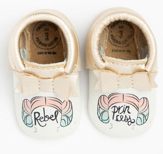 Freshly Picked Star Wars Rebel Princess Bow Soft Sole Moccasins, Freshly Picked, Black Friday, Cyber Monday, Els PW 5060, Els PW 8258, End of Year, End of Year Sale, Freshly Picked Star Wars 