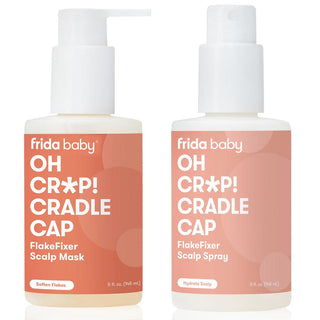 Frida Baby Oh Cr*p! Cradle Cap Flake Fixer Scalp Spray + Scalp Mask Duo, Frida, cf-type-bath-&-body, cf-vendor-frida, Cradle Cap, Frida, Frida Baby, Frida Baby Oh Cr*p! Cradle Cap Flake Fixer