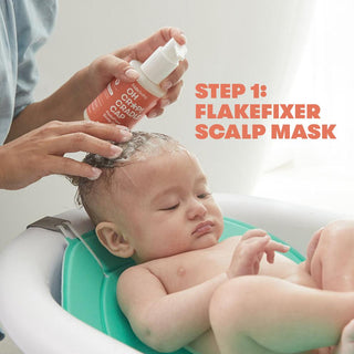 Frida Baby Oh Cr*p! Cradle Cap Flake Fixer Scalp Spray + Scalp Mask Duo, Frida, cf-type-bath-&-body, cf-vendor-frida, Cradle Cap, Frida, Frida Baby, Frida Baby Oh Cr*p! Cradle Cap Flake Fixer