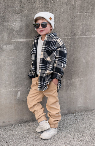 Little Bipsy Flannel Shacket - Toasty, Little Bipsy Collection, CM22, Daddy + Me, Daddy and Me, Flannel, Flannel Shacket, JAN23, Little Bipsy, Little Bipsy Collection, Little Bipsy Fall, Litt