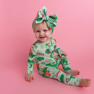 Gigi and Max Rex Green Dino Zip One Piece, Gigi and Max, Bamboo Pajama, Bamboo Pajamas, cf-size-12m-9-12-months, cf-size-18m-12-18-months, cf-size-24m-18-24-months, cf-size-3m-0-3-months, cf-