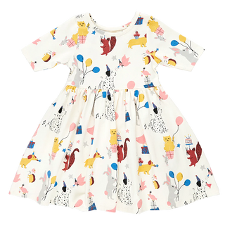 Pink Chicken Girls Organic Steph Dress - Birthday, Pink Chicken, Birthday, Birthday Buddies, Birthday Dress, Birthday Girl, Birthday Girl Outfit, cf-size-10y, cf-size-6y, cf-size-7y, cf-type-