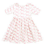 Pink Chicken Girls Organic Steph Dress - Mauveglow Bows, Pink Chicken, Big Girls Clothing, Bow Dress, Dress, Dress for Girls, Dresses for Girls, Little Girls Clothing, Little Girls Dress, Lit