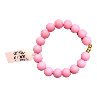 Girls Bracelet Single - Light Pink Bubblegum, Good Grace Design Co, Bracelet, Bracelets, Girls Bracelet Single - Light Pink Bubblegum, Good Grace Design Co Bracelet, Good Grace Design Co Girl