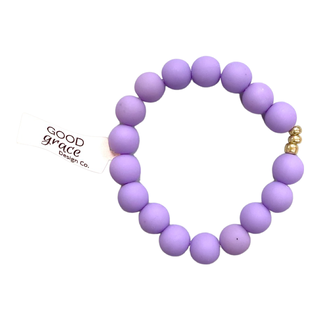 Girls Bracelet Single - Light Purple Bubblegum, Good Grace Design Co, Bracelet, Bracelets, Girls Bracelet Single - Light Purple Bubblegum, Good Grace Design Co Bracelet, Good Grace Design Co 