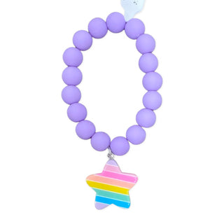 Girls Bracelet Single - Star Brite, Good Grace Design Co, Bracelet, Bracelets, Good Grace Design Co Bracelet, Good Grace Design Co Girls Bracelet Single - Rainbow Brite Bubblegum, Good Grace 