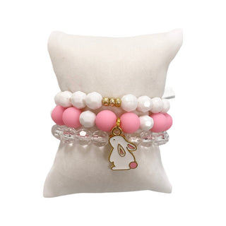 Girls Bracelet Stack - Cottontail, Good Grace Design Co, Bracelet, Bracelet Stack, Bracelets, Bunny, Bunny Bracelet, Easter, Easter Basket, Easter Basket Ideas, EB Girls, Girls Bracelet Stack