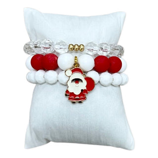 Girls Holiday Bracelet Stack - Santa Baby, Good Grace Design Co, All Things Holiday, Bracelet, Bracelet Stack, Bracelets, cf-type-bracelet, cf-vendor-good-grace-design-co, Christmas, Christma