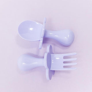 Lav-ly Day Grabease Fork & Spoon Set, Grabease, Baby Fork and Spoon Set, CM22, Cyber Monday, EB Baby, First Self Feeding Utensil Set of Spoon and Fork for Toddlers, Grab Ease, Grabease, Grabe