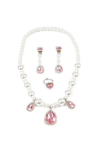 Great Pretenders The Coco Necklace, Ring & Clip On Earring Set, Great Pretenders, Audrey, Creative Education, Dress Up Jewelry, EB Girls, Great Pretenders, Jewelry, Little Girls Jewelry, Neck