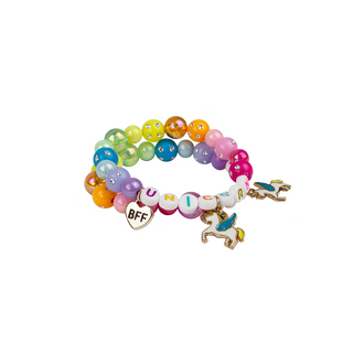 Great Pretenders Unicorns BFF Bracelet Set, Great Pretenders, BFF, BFF Bracelet, Bracelet, cf-type-bracelet, cf-vendor-great-pretenders, Creative Education, EB Girls, Great Pretenders, Great 