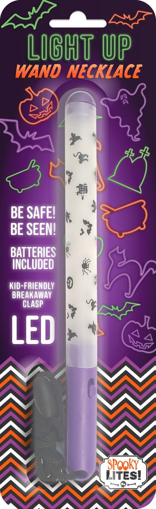 Halloween Light Up LED Wand Necklace, Spooky Lights, Boo Basket, Halloween, Halloween Glow Necklace, Halloween Glow Wand, Halloween Light Up LED Wand Necklace, Necklace - Basically Bows & Bow