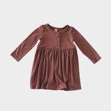 Babysprouts L/S Henley Dress in Rosewood, Babysprouts, Baby Sprouts, Babysprouts, Babysprouts Dress, Babysprouts Henley Dress, Babysprouts L/S Henley Dress, cf-size-12-18-months, cf-size-18-2