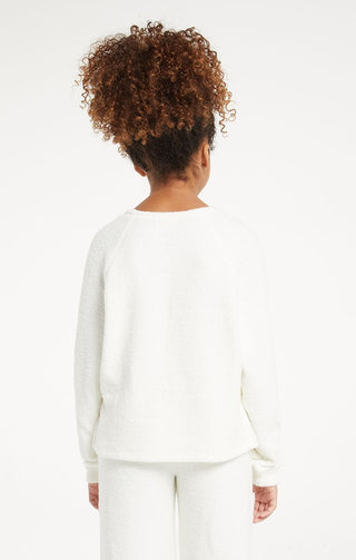 Z Supply Girls Carson Plush LS Top - Vanilla Ice, Z Supply, JAN23, Top, Tween Girl, tween girls, Tween Girls Clothing, Vanilla Ice, Z Supply, Z Supply Girls, Z Supply Girls Carson Plush LS To