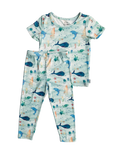 Two Peas Clothing Co Under the Sea S/S Pajama Set, Two Peas Clothing Co, cf-size-7y, cf-type-pajama-set, cf-vendor-two-peas-clothing-co, CM22, eieio, Short sleeve PAjama Set, Two Peas Clothin