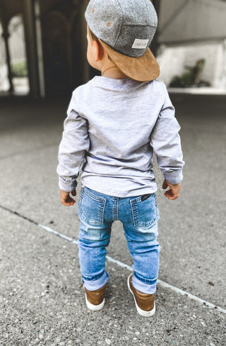 Little Bipsy Denim - Light Wash, Little Bipsy Collection, cf-size-18-24-months, cf-type-bottoms, cf-vendor-little-bipsy-collection, Distressed Denim, Gender Neutral, JAN23, Jeans, Light Wash 