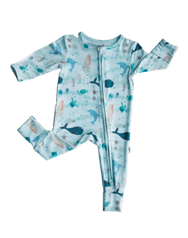 Two Peas Clothing Co Under the Sea Convertible Romper, Two Peas Clothing Co, cf-size-18-24-months, cf-size-6-9-months, cf-type-romper, cf-vendor-two-peas-clothing-co, CM22, Convertible Romper