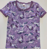 Esme Lavender Unicorn S/S Top & Cropped Legging Set, Esme, Camisole, Cyber Monday, Els PW 8258, End of Year, End of Year Sale, Esme, Esme Lavender Unicorn S/S Top & Cropped Legging Set, esme 