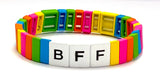 Bari Lynn Tile Bar Stretch Bracelet, Bari Lynn, Bari Lynn, Bari Lynn BFF Tile Bar Stretch Bracelet, Bari Lynn Bracelet, Bari Lynn Friends Tile Bar Stretch Bracelet, Bari Lynn Love Tile Bar St