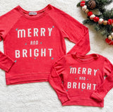 Brokedown Clothing Kid's Merry & Bright Sweatshirt, Brokedown Clothing, All Things Holiday, Brokedown Clothing, Brokedown Clothing Christmas Sweatshirt, Brokedown Clothing Holiday, Brokedown 