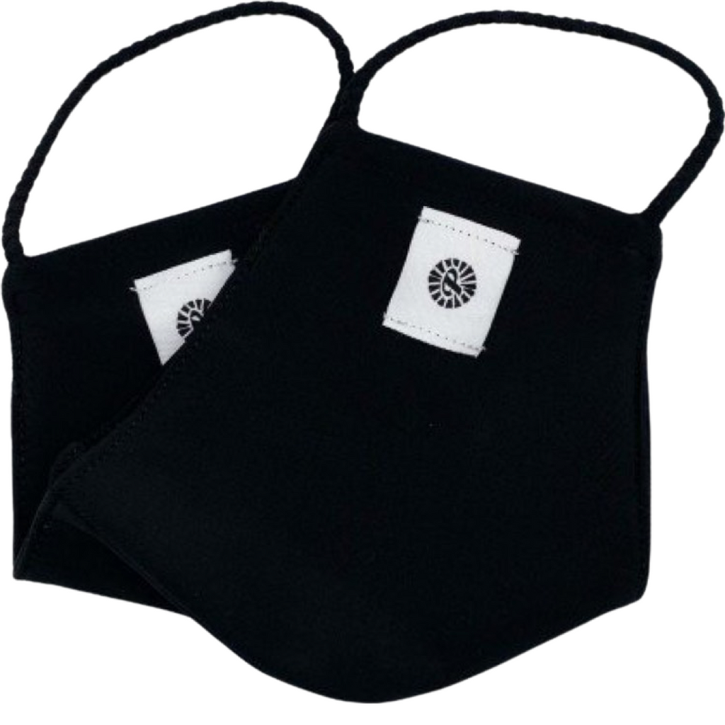 Reversible Pom Mask by Pomchies Solid Black Basically Bows & Bowties