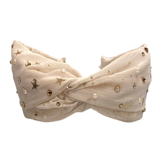 Bari Lynn Gold Stars Twist Headband with Pearls & Crystals, Bari Lynn, Bari Lynn, Bari Lynn Gold Stars, Bari Lynn Gold Stars Twist Headband with Pearls & Crystals, Bari Lynn Headband, Bari Ly