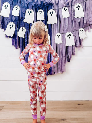 Dream Big Little Co Groovy Ghost L/S Dream Set, Dream Big Little Co, DBLC, Dream Big Little Co, Dream Big Little Co Groovy Ghost, Dream Big Little Co Halloween, Dream Big Little Co L/S Pajama