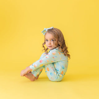 Macaron + Me Easter Eggs L/S Pajama Set, Macaron + Me, cf-size-10, cf-type-loungewear, cf-vendor-macaron-me, Easter, Easter Eggs, Easter Pajamas, EB Baby, EB Girls, Macaron + Me, Macaron + Me