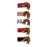 Bari Lynn Rainbow w/Swarovski Crystal Snap Clip - 5 Colors, Bari Lynn, Bari Lynn, Bari Lynn Barrette, Bari Lynn Barrettes, Bari Lynn Rainbow w/Swarovski Crystal Snap Clip, Bari Lynn Snap, Bar
