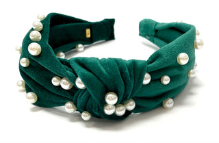 Bari Lynn Velour Twist Knot Headband with Pearls, Bari Lynn, Bari Lynn, Bari Lynn Headband, Bari Lynn Headbands, Bari Lynn Twist Knot Headband with Pearls, Bari Lynn Velour Headband, Bari Lyn