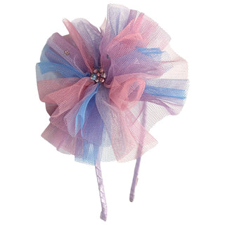 Bari Lynn Swarovski Crystal Tulle Flower Headband - Cotton Candy, Bari Lynn, Bari Lynn, Bari Lynn Headband, Bari Lynn Headbands, Bari Lynn Swarovski Crystal Tulle Flower Headband, cf-type-hea