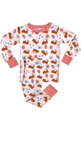 In My Jammers Pumpkin Pie L/S 2pc PJ Set, In My Jammers, Bamboo, Bamboo Pajamas, cf-size-5t, cf-size-6t, cf-type-pajamas, cf-vendor-in-my-jammers, CM22, Fall, In My Jammers, In My Jammers L/S
