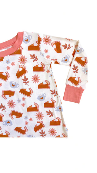 In My Jammers Pumpkin Pie L/S 2pc PJ Set, In My Jammers, Bamboo, Bamboo Pajamas, cf-size-5t, cf-size-6t, cf-type-pajamas, cf-vendor-in-my-jammers, CM22, Fall, In My Jammers, In My Jammers L/S