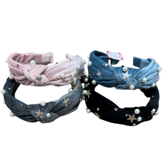 Bari Lynn Crystalized Velvet Pearl Stud Knot Headband, Bari Lynn, Bari Lynn, Bari Lynn Crystalized Velvet Pearl Stud Knot Headband, Bari Lynn Headband, Bari Lynn Headbands, Bari Lynn Twist Kn